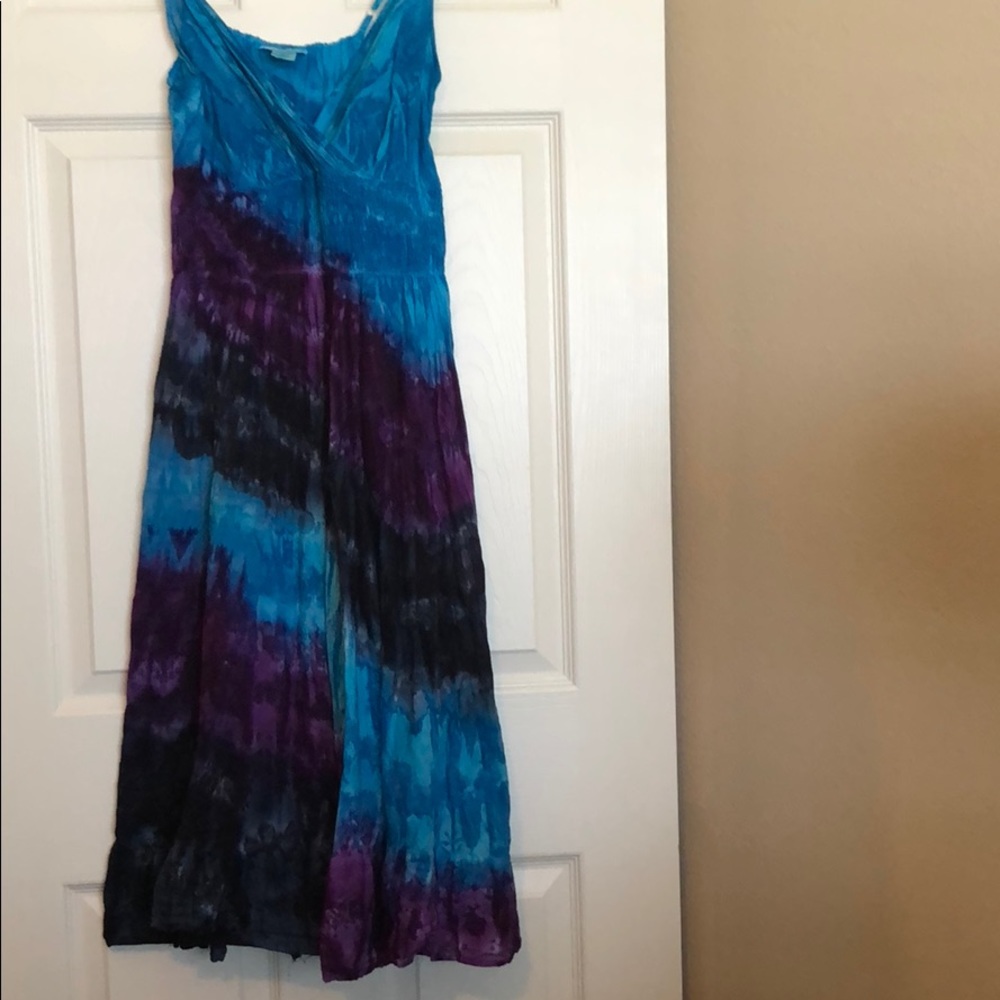 DONATED Summer Tie Dye Maxi Dress